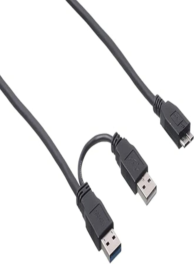 Keendex 2 in 1 External Hard Disk Cable, 1980 - Black
